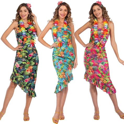 hawaiian theme dress ideas|hawaiian dress for older women.